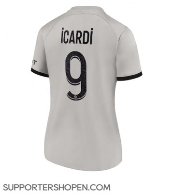 Paris Saint-Germain Mauro Icardi #9 Borta Matchtröja Dam 2022-23 Kortärmad